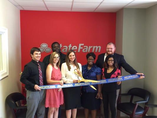 Team ribbon cutting