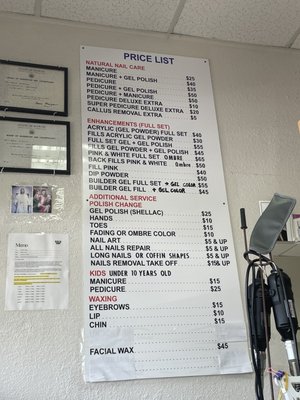 Laie Nails Price List