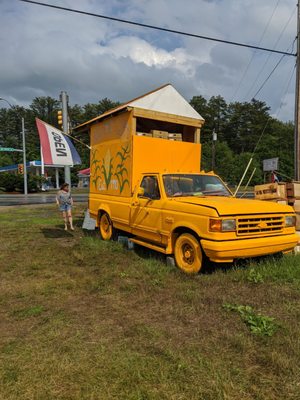 Just look for the yellow truck!