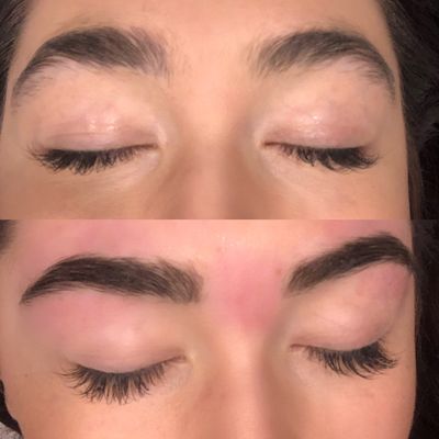 Brow tint and brow wax!