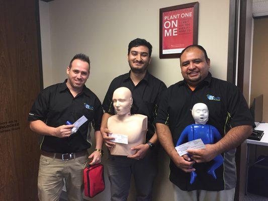 ACLS, BLS, CPR and First Aid classes available. ITech learned adult CPR for their company and infant CPR for their families.