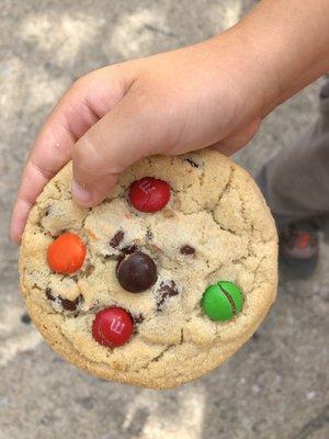 M&M cookie