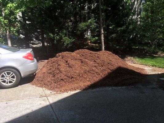 10 yards?  of mulch ?