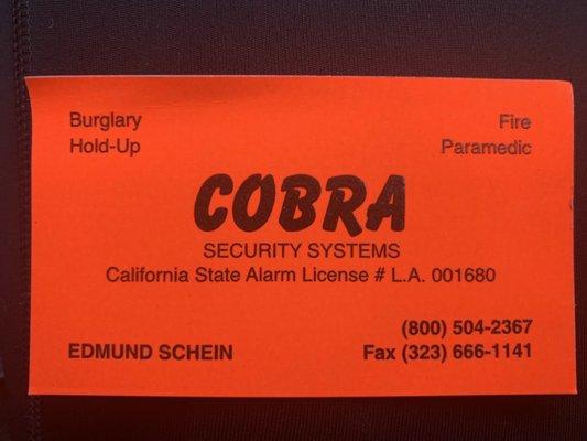 Cobra Security Systems