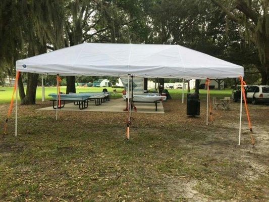 Tent size 20 x 10 ft