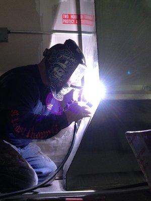 We offer welding services. Call today!