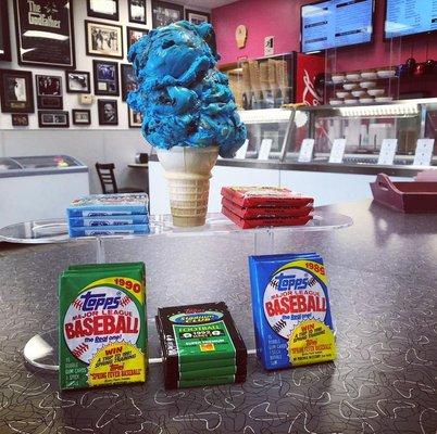 You have to stop by this joint. What in life is better than ice cream and baseball cards? The answer is nothing :)