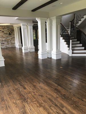 Reclaimed oak flooring