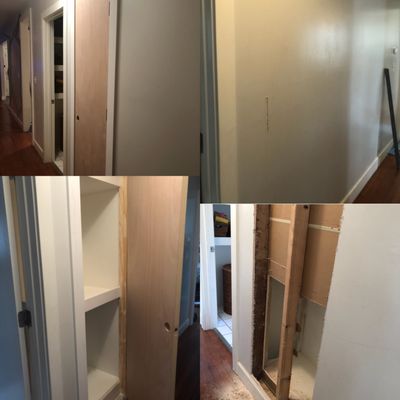 Installing a new door in hallway