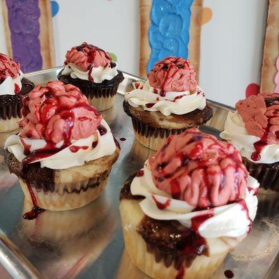 Brain cupcakes