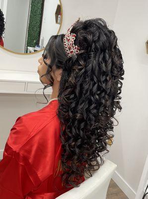 Quinceañera hairstyle