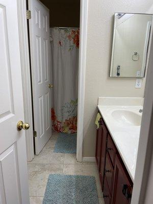 Maintenance clean bathroom