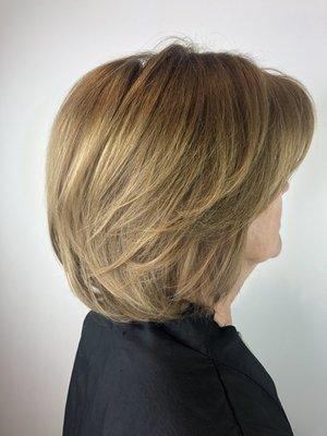 Root retouch, cut and blowout