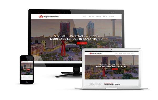 New Mortgage lender website designed for the good people at The Hug Team Home Loans - Thrive Mortgage Co.