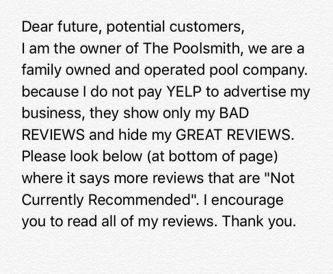 ATTENTION Pleas Read!! #boycottyelp #digitalmafia