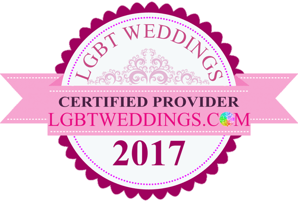 We are a Certified Provider for LGBT Weddings