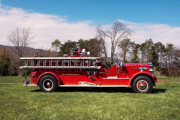 Engine 39. 1940's Autocar fire engine.