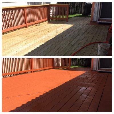 Deck painting