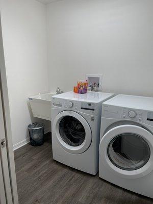 Deep cleaning laundry room