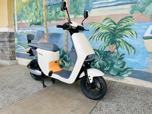 Electric moped scooter