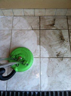 Tile & grout extraction cleaning!