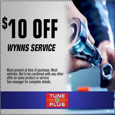 $10 OFF WYNNS FLUSHES