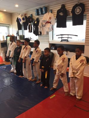 Some of our Tiny Tigers at BMMA Academy