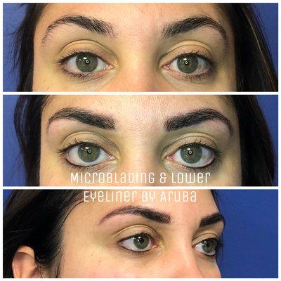 Microblading and Eyeliner by Aruba