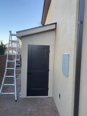 Storage shed build