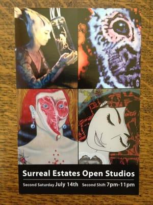 Open studio art show on second sat