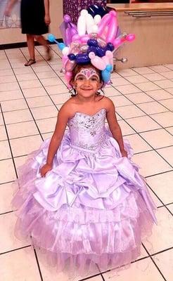 Every birthday girl loves being a princess for the day.