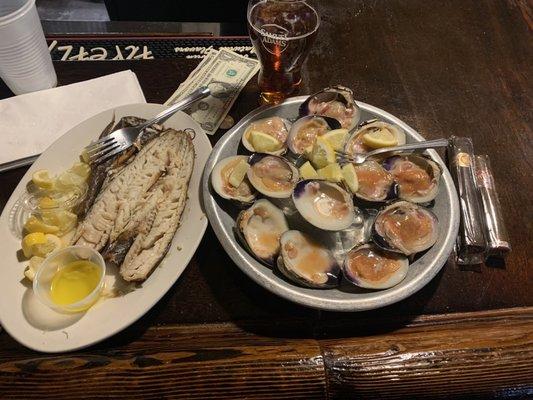 Smoked whiting & Dozen Clams