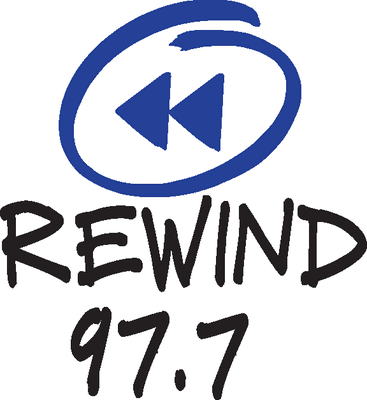 Rewind 97.7 Logo.