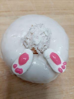 Hop into spring with our delicious Easter bunny donuts!