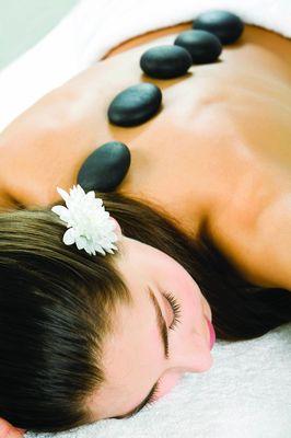 During the massage session, hot stones are used without additional charge.