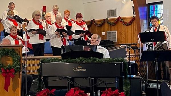 King's Choir performing on Christmas Eve 2022