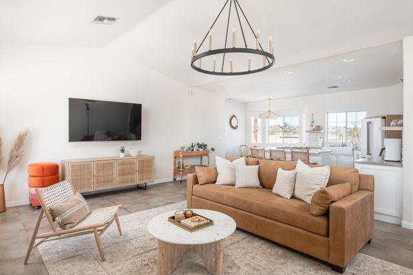 Living room and TV area of our listing.