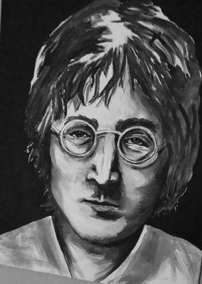 John Lennon Acrylic 22" x 28" canvas