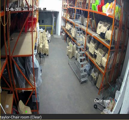 warehouse security camera installation