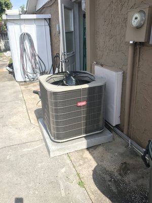 Complete AC system installed neat and clean. Great company awesome service