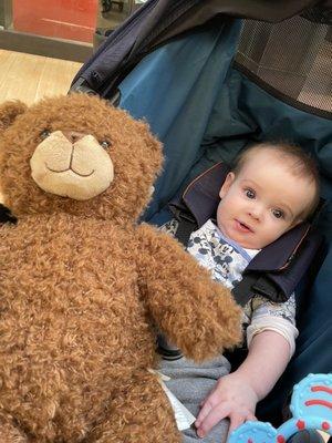 baby with his build a bear