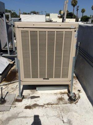 Swamp cooler preventive maintenance service.