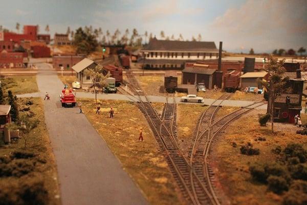 Amazing model train layout of Hamlet