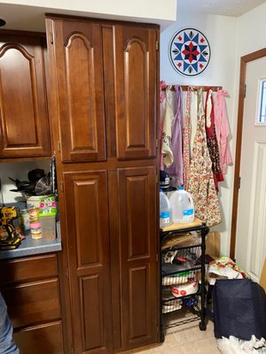 Redesign Pantry to Install Roller Shelves