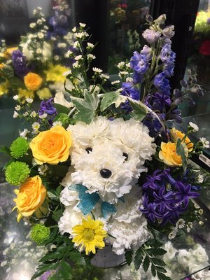 Welcome Baby Boy arrangement