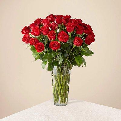 Exquisite Long Stem Red Rose Bouquet