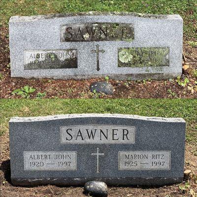 Cleaning Headstone