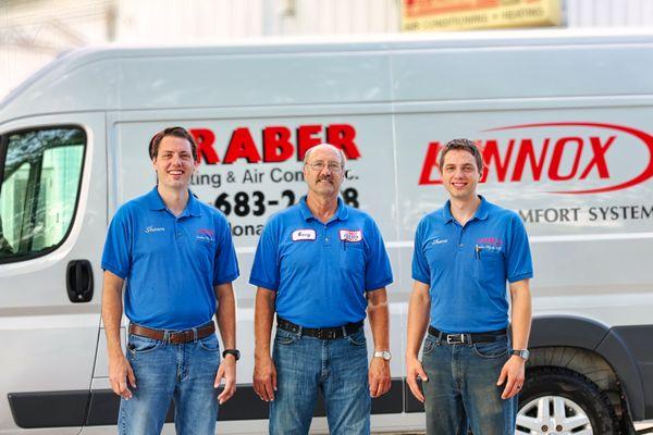 From left to right: Shawn Graber, Barry Graber, Shane Graber