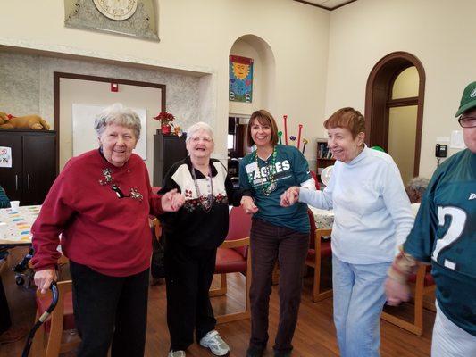 At Active Day, #WeAreActive.  Members love to dance.