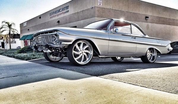 1963 Impala sitting on full Accuair Suspension